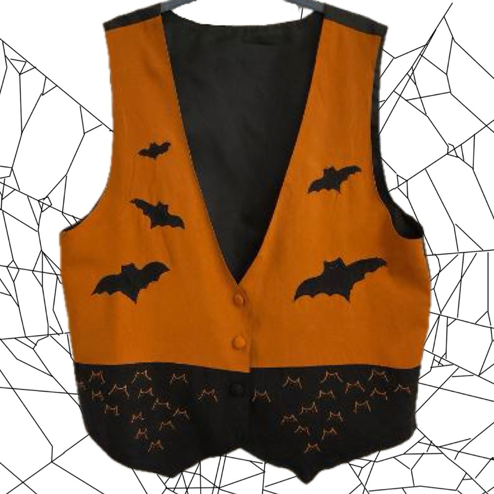 Vintage Silk Novelty Bat Vest